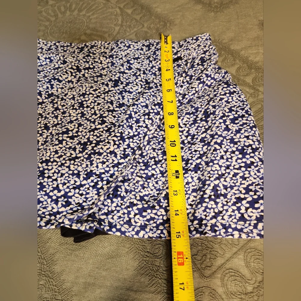 😀 Jones New York Floral Women's Skort - Blue and White - Picture 7 of 8